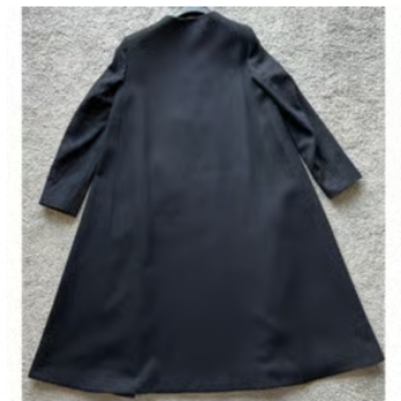 NWT Mango x Leandra Medine Recycled Navy Wiol Oversized Coat - Picture 5 of 7